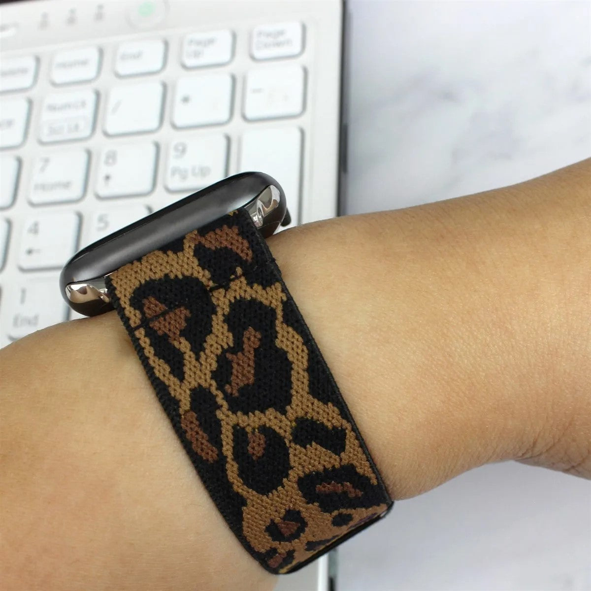 Brown Leopard Band for Apple Watch