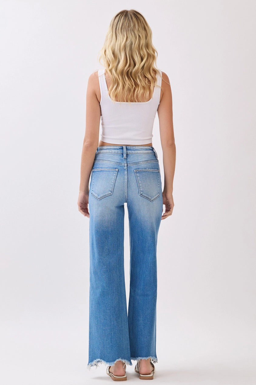 Petra High Rise Destroyed Hem Jeans