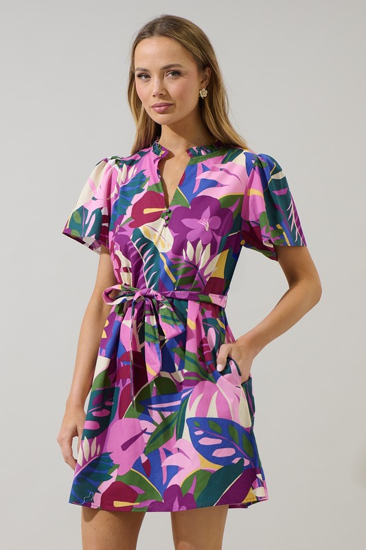 Tropics Shift Mini Dress