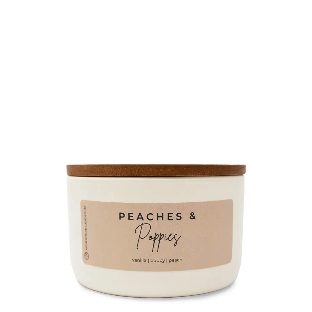 Peaches & Poppies Statement Candle