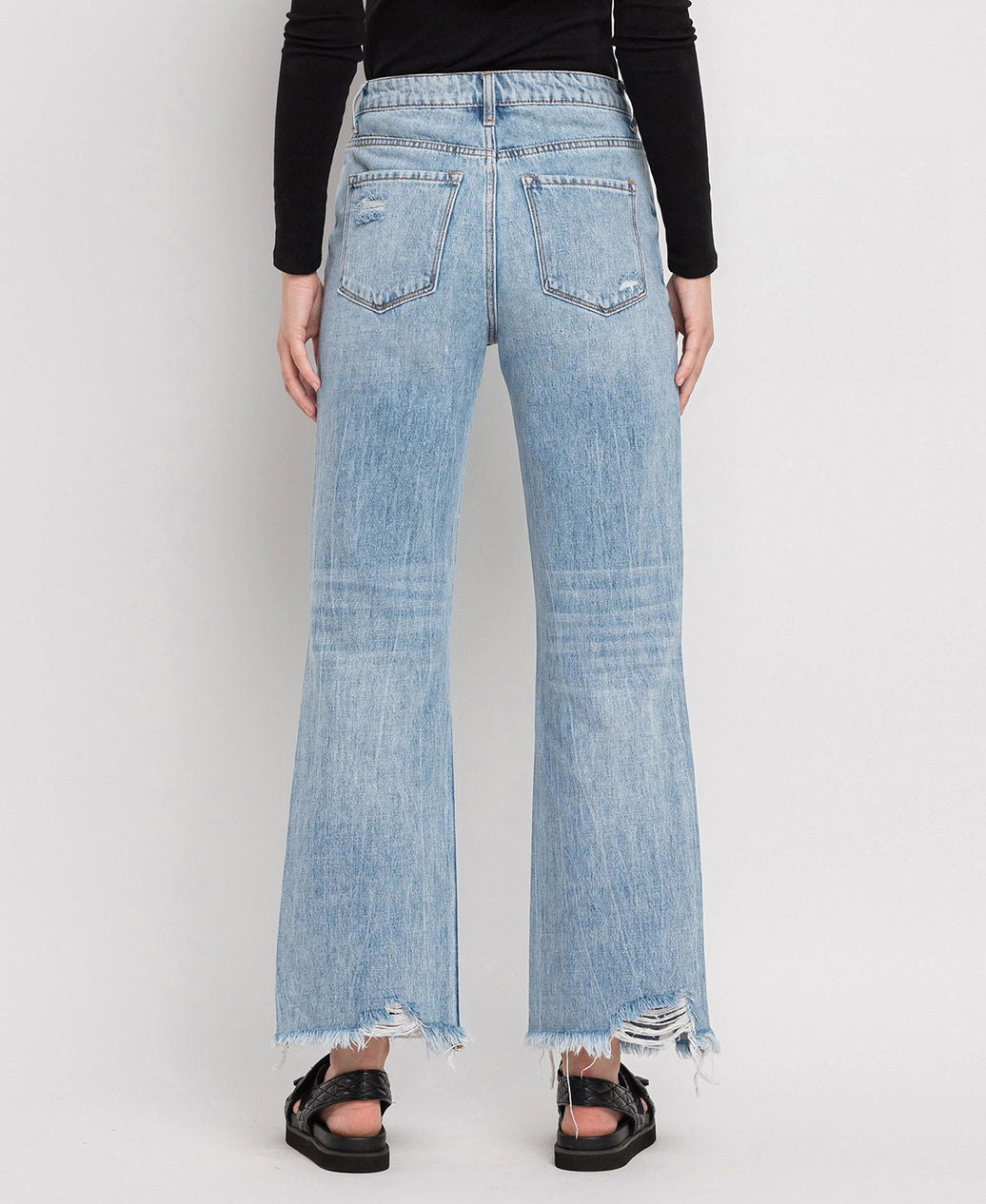 Distressed Vintage Super High Rise Jeans