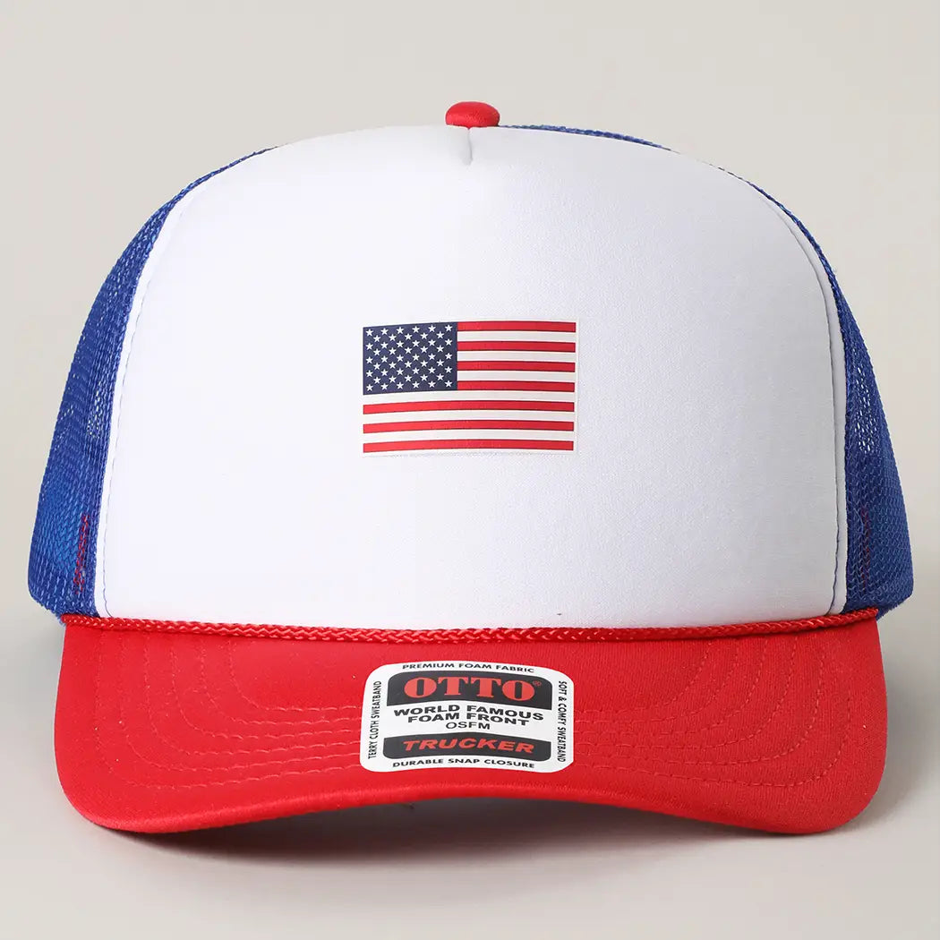 USA Flag Trucker Hat
