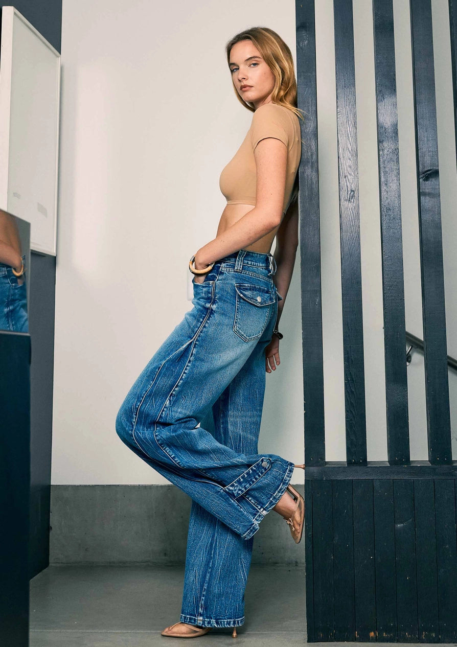 Palazzo Wide Leg Jeans