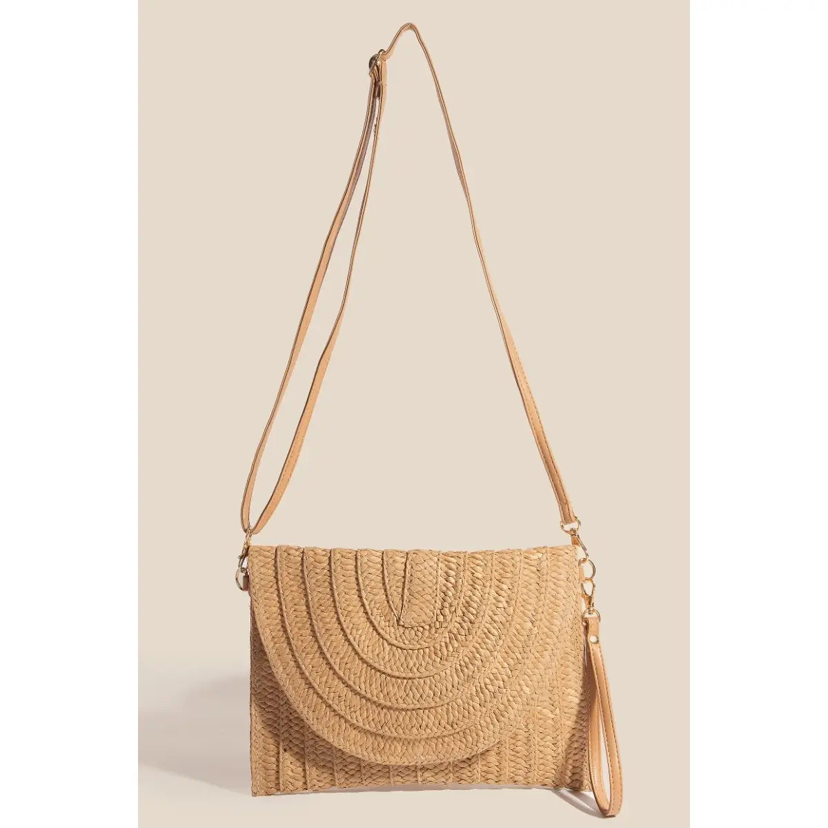 Braided Envelope Clutch Bag