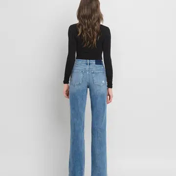90's Super High Rise Flare Jeans