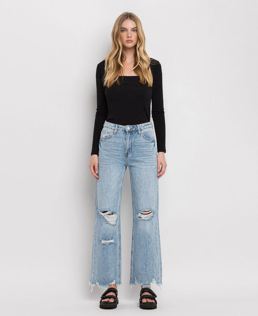 Distressed Vintage Super High Rise Jeans