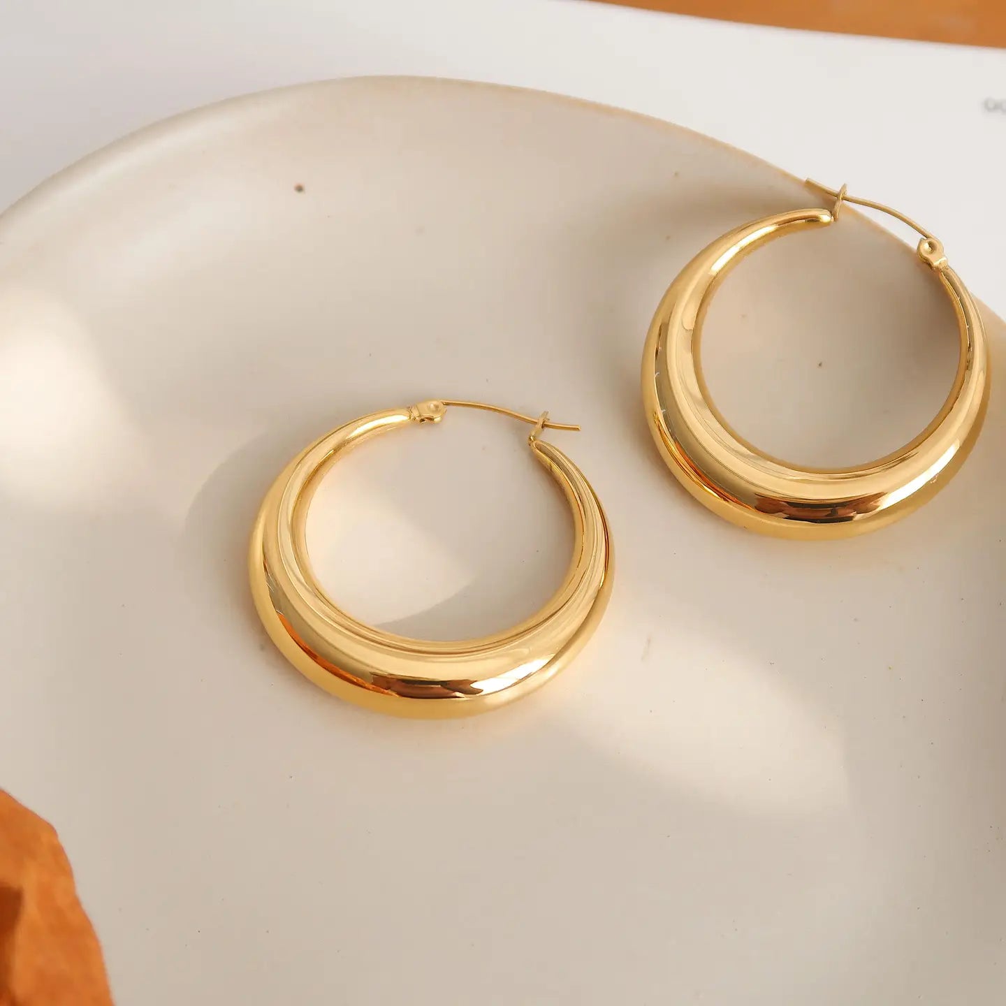 Galene Gold Hoop Earring