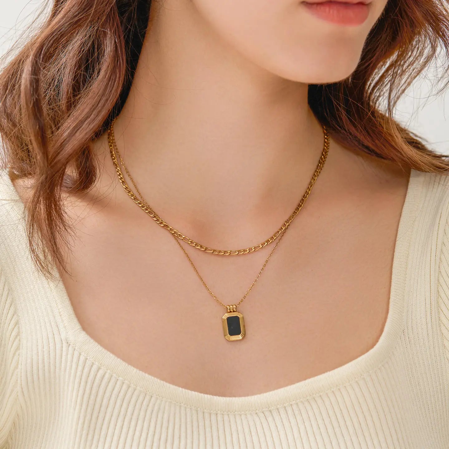 Mare 18K Gold Stack Necklace