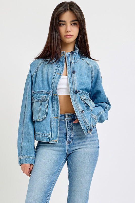RISEN POCKET DETAILED SHORT JACKET