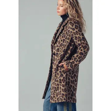 Leopard Oversized Statement Coat