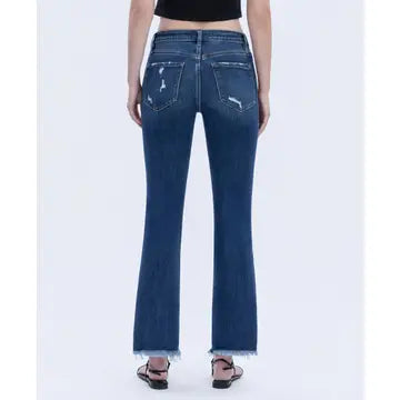 Vervet Frayed Kick Flare Jeans