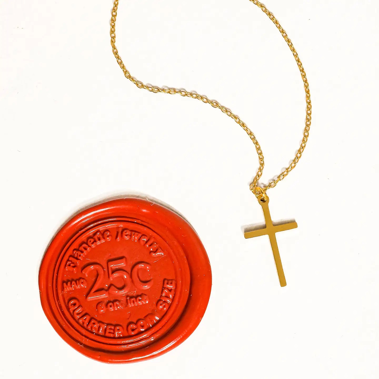 Tirza Small Cross Necklace