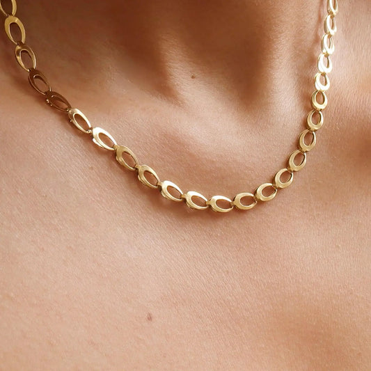 Thessaly Oval Link Chain Necklace