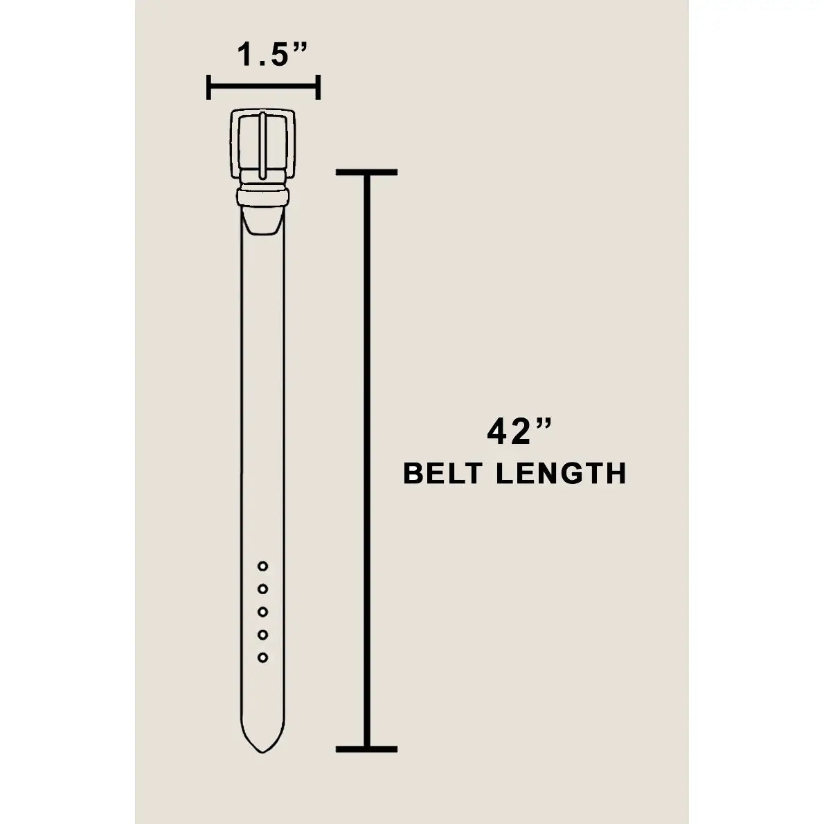 Leather Square Buckle Belt-Black