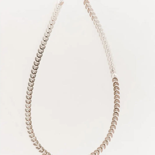 Laurel Leaf Necklace-Silver