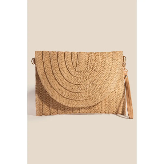 Braided Envelope Clutch Bag