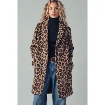 Leopard Oversized Statement Coat