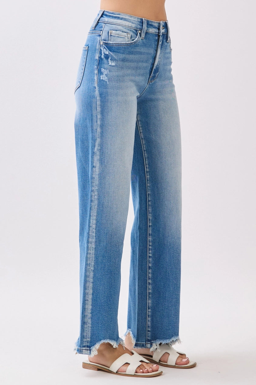 Petra High Rise Destroyed Hem Jeans