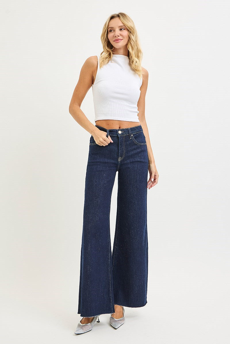 RISEN DARK PALAZZO JEANS
