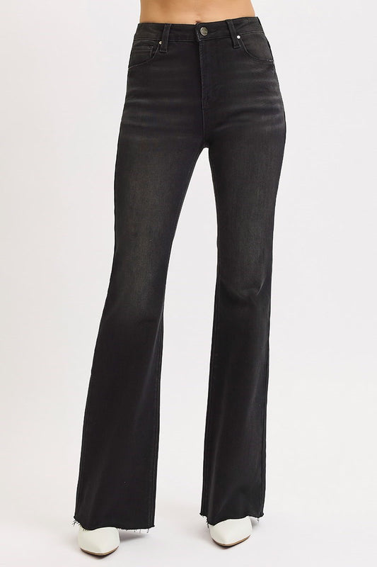 Risen Black Flare Jeans