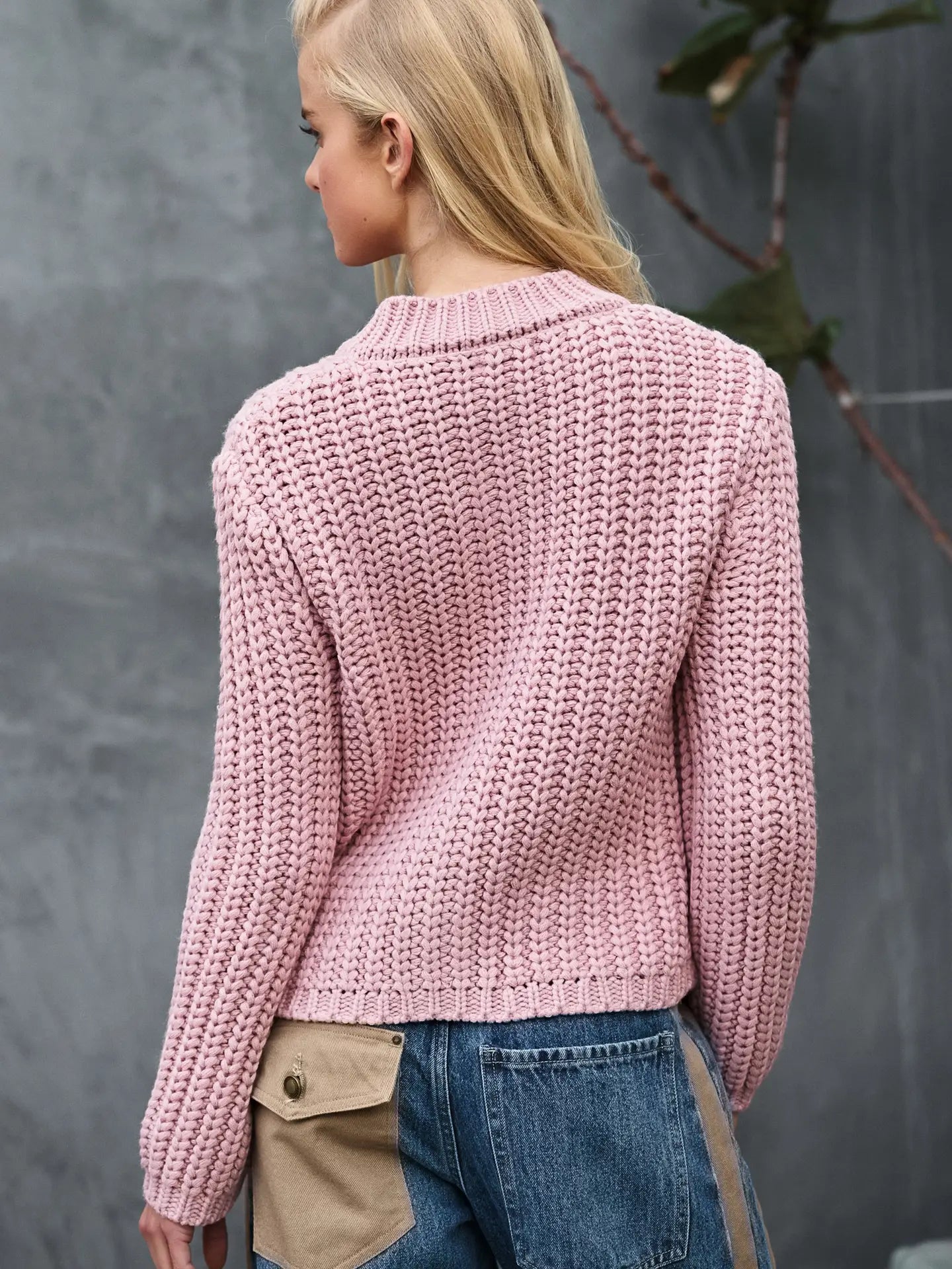 Pink Stone Cardigan