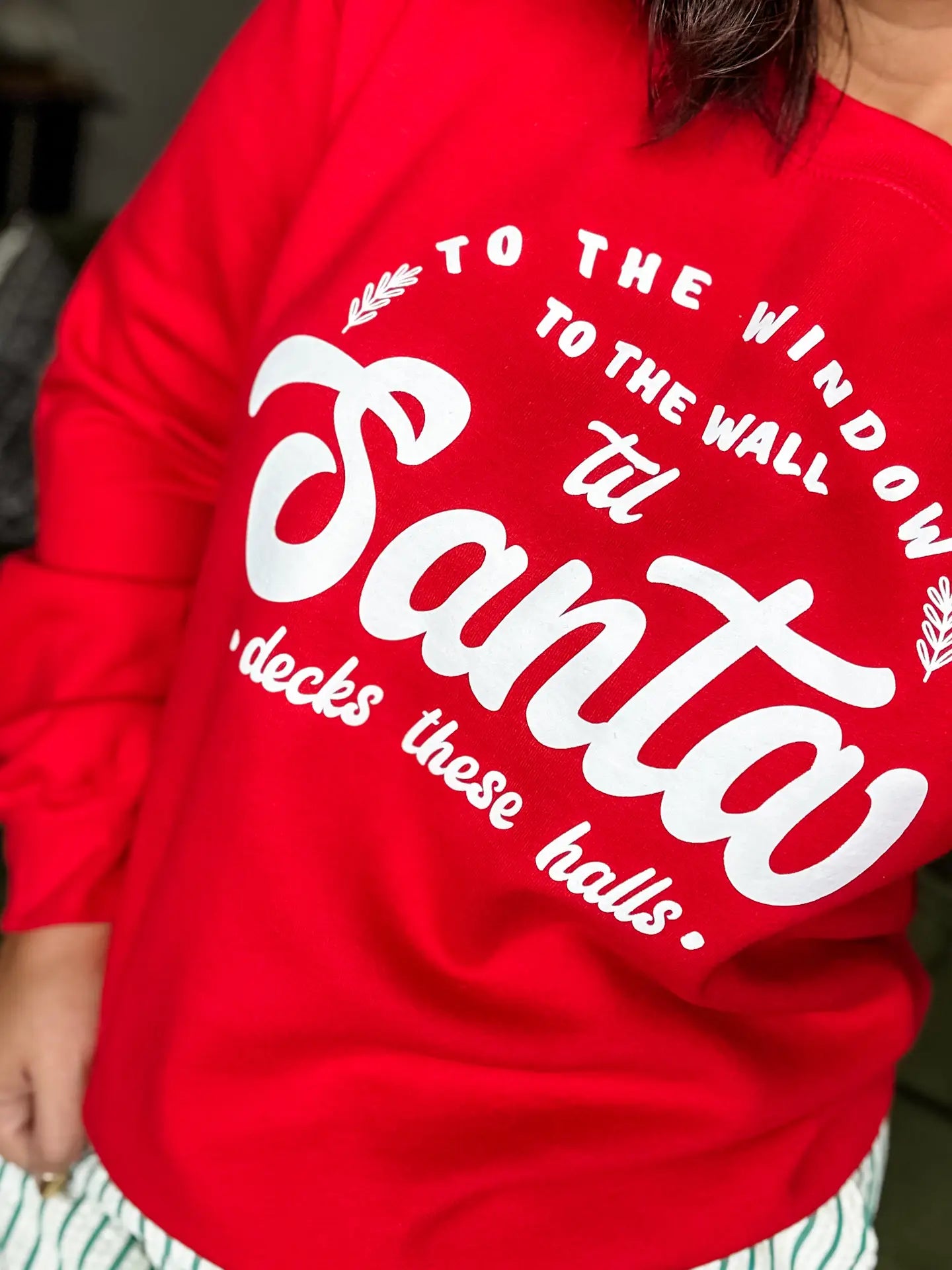 Red Santa Halls Sweatshirt