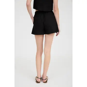 High Waist Front Pleat Shorts