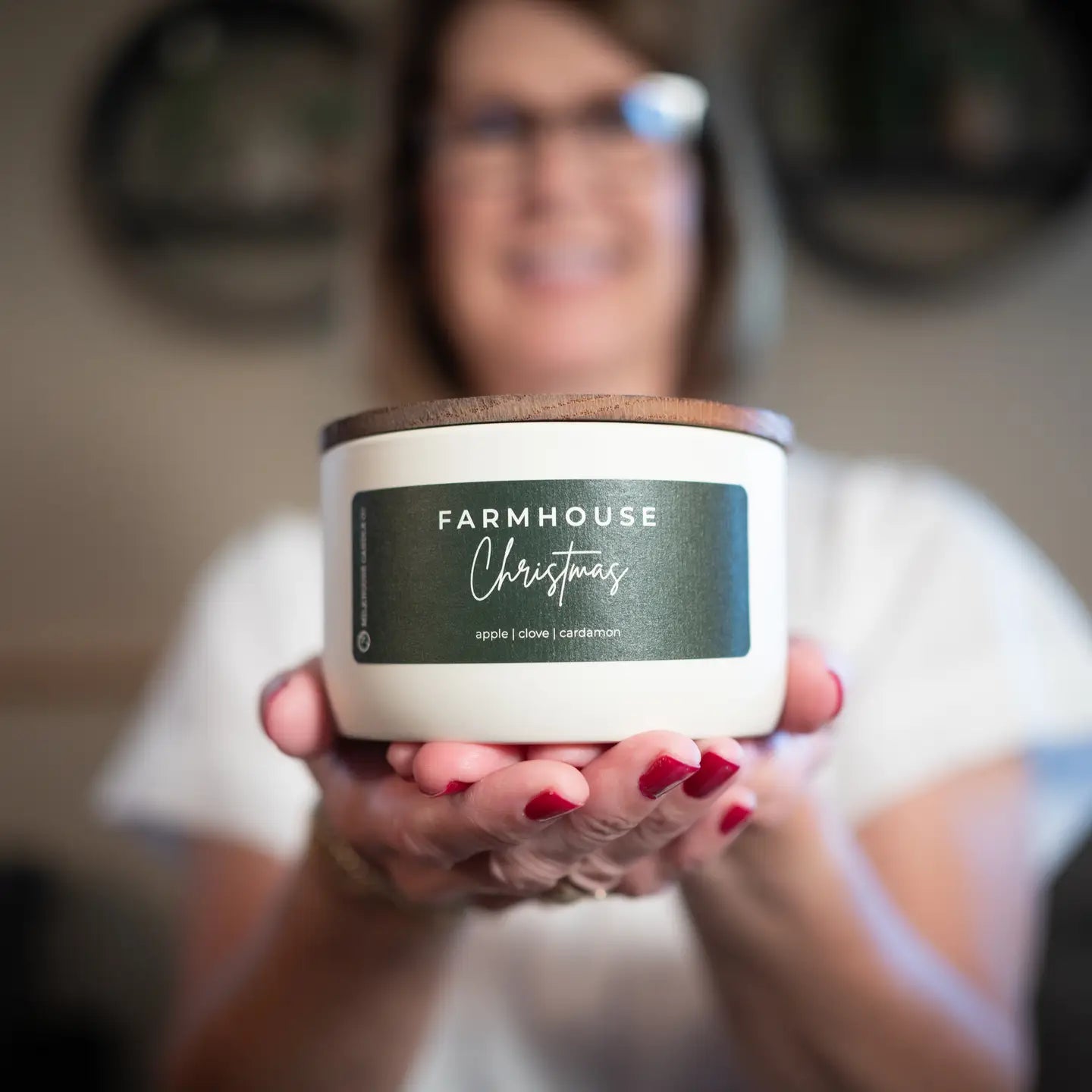 Farmhouse Christmas Candle