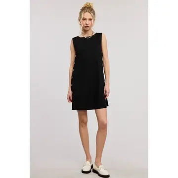 Sleeveless Linen Mini Dress